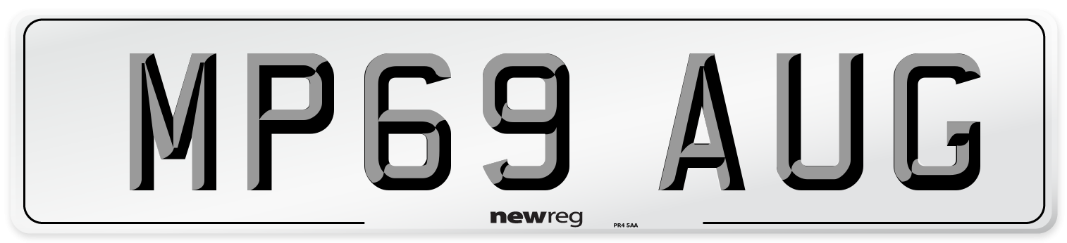 MP69 AUG Number Plate from New Reg